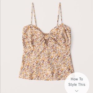 NEW WITH TAGS! Abercrombie Knot-Front Cami